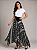 Saia Longa Estilo Boho Chic Modelo Pontas Estampada - Imagem 3