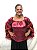 Blusa Estilo Ciganinha com Manga Longa Moda Cigana Vinho - Imagem 1