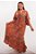 Vestido Longo Modelo Luxo Estampado Moda Indiana - Imagem 1
