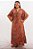 Vestido Longo Modelo Luxo Estampado Moda Indiana - Imagem 4