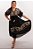 Vestido Midi Modelo Luxo Bordado Moda Indiana - Imagem 2