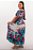 Vestido Indiano longo com estampas florais - Imagem 3