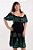 Vestido Midi Modelo Luxo Bordado Moda Indiana - Imagem 6