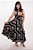 Vestido Longo Estampado Modelo Luxo Moda Indiana - Imagem 7