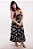 Vestido Longo Estampado Modelo Luxo Moda Indiana - Imagem 3
