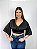Bolero Blusa Cigana Blogueira Preto - Imagem 2