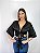 Bolero Blusa Cigana Blogueira Preto - Imagem 4