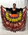 Saia Longa Cigana Modelo Patchwork com 12 metros de roda Laranja - Imagem 3