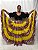 Saia Longa Cigana Modelo Patchwork com 12 metros de roda Amarelo - Imagem 4