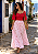 Saia Indiana Boho Chic Bordada - Rosa - Imagem 2