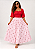 Saia Indiana Boho Chic Bordada - Rosa - Imagem 1