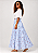 Saia Indiana Boho Chic Bordada - Azul - Imagem 3