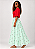 Saia Indiana Boho Chic Bordada - Verde - Imagem 3