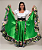 Saia Longa Cigana Modelo 1 Babado com 14 metros de roda Verde - Imagem 5