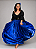 Saia Longa Cigana Modelo Pontas com 10 metros de roda Azul Escura - Imagem 1