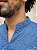 Camisa Masculina Estilo Bata em Lese Umbanda Candomblé Azul - Imagem 3