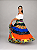 Saia Longa Cigana Modelo Patchwork com 12 metros de roda Laranja - Imagem 2
