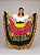 Saia Longa Cigana Modelo Patchwork com 12 metros de roda Amarelo - Imagem 4