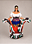 Saia Longa Cigana Modelo Patchwork com 12 metros de roda Branco - Imagem 4
