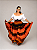 Saia Longa Cigana Modelo Patchwork com 12 metros de roda Laranja - Imagem 2