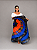 Saia Longa Cigana Modelo Patchwork com 12 metros de roda Laranja - Imagem 4