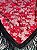 Lenço Xale Longo Feminino Renda Moda Luxo Melhores Presentes Vermelho e Preto - Imagem 3