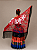 Lenço Xale Longo Feminino Renda Moda Luxo Melhores Presentes Vermelho e Preto - Imagem 4