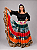 Saia Longa Cigana Modelo Patchwork com 12 metros de roda Laranja - Imagem 2