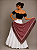 Lenço Xale Longo Feminino Renda Moda Luxo Melhores Presentes Bordô - Imagem 1