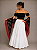 Lenço Xale Longo Feminino Renda Moda Luxo Melhores Presentes Preto e Vermelho - Imagem 2