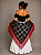 Lenço Xale Longo Feminino Renda Moda Luxo Melhores Presentes Preto e Vermelho - Imagem 3