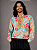 Camisa Cigana Cowboy Moda Luxo Estampada Azul Celeste - Imagem 3