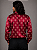 Camisa Cigana Moda Luxo Estampada Vermelho - Imagem 4