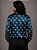Camisa Cigana Cowboy Moda Luxo Estampada Azul Pétroleo - Imagem 4