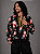 Camisa Cigana Moda Luxo Estampada Preto - Imagem 2