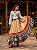 Saia Cigana Esmeralda com 3 Babados em Patchwork - Imagem 6