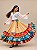 Saia Cigana Esmeralda com 3 Babados em Patchwork - Imagem 2