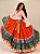 Saia Cigana Esmeralda com 3 Babados em Patchwork - Imagem 3