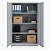 Armário de Aço com 2 Portas e 3 Prateleiras – 150x90x35 com Fechadura - Imagem 3