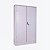 Armário de Aço com 2 Portas e 3 Prateleiras – 170x70x30 cm com Fechadura - Imagem 3