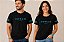 Camiseta Rota 1930 Adulto — Preta com estampa azul - Imagem 1