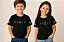 Camiseta Rota 1930 Infantil — Preta com símbolos coloridos - Imagem 1