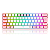 Teclado Gamer Mecanico Fizz RGB Blue 60% Redragon Rosa - Imagem 1