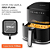 Fritadeira Sem Óleo Air Fryer Digital 5L Mondial 2000W 127v - Imagem 5