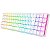 Teclado Gamer Redragon Ashe 75% RGB ABNT2 Branco Switch Azul - Imagem 2