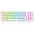Teclado Gamer Redragon Ashe 75% RGB ABNT2 Branco Switch Azul - Imagem 1