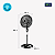 Ventilador de Coluna Mondial 40cm Turbo 8 Pás 220V - Imagem 7