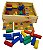 Jogo Brinquedo Torre Inteligente 63 Pçs de Madeira Colorido - Imagem 2