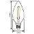 LÂMPADA FILAMENTO LED VELA  2W AMBAR 2200K 127V E14 GALAXY - Imagem 6