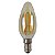 LÂMPADA FILAMENTO LED VELA  2W AMBAR 2200K 127V E14 GALAXY - Imagem 1